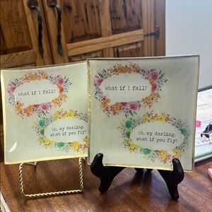 Inspirational Quote Decorative Plates